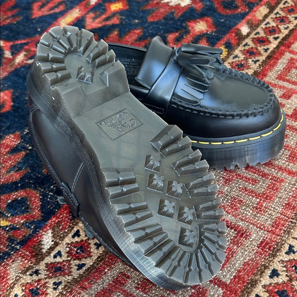 Dr. Martens Black Platform Loafers - Picture 3 of 4